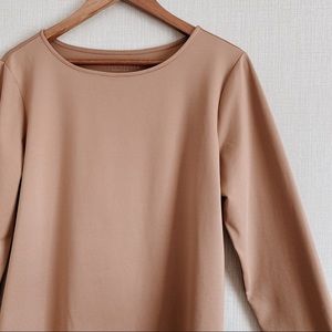 Susan Graver Size Medium Light Brown Shirt